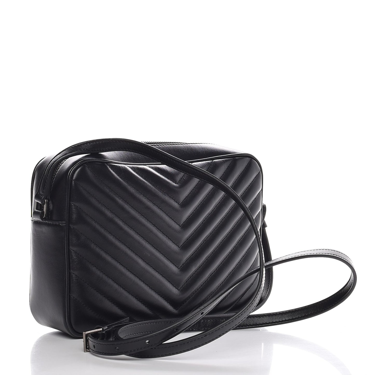 Calfskin Matelasse Monogram Lou Camera Bag Black