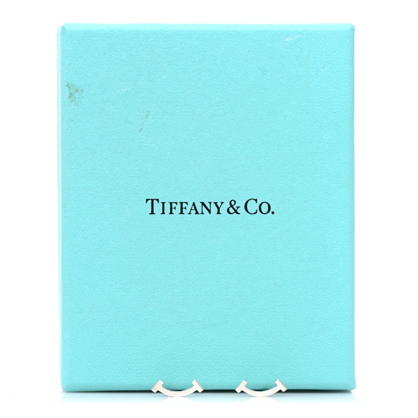 Sterling Silver T Smile Stud Earrings