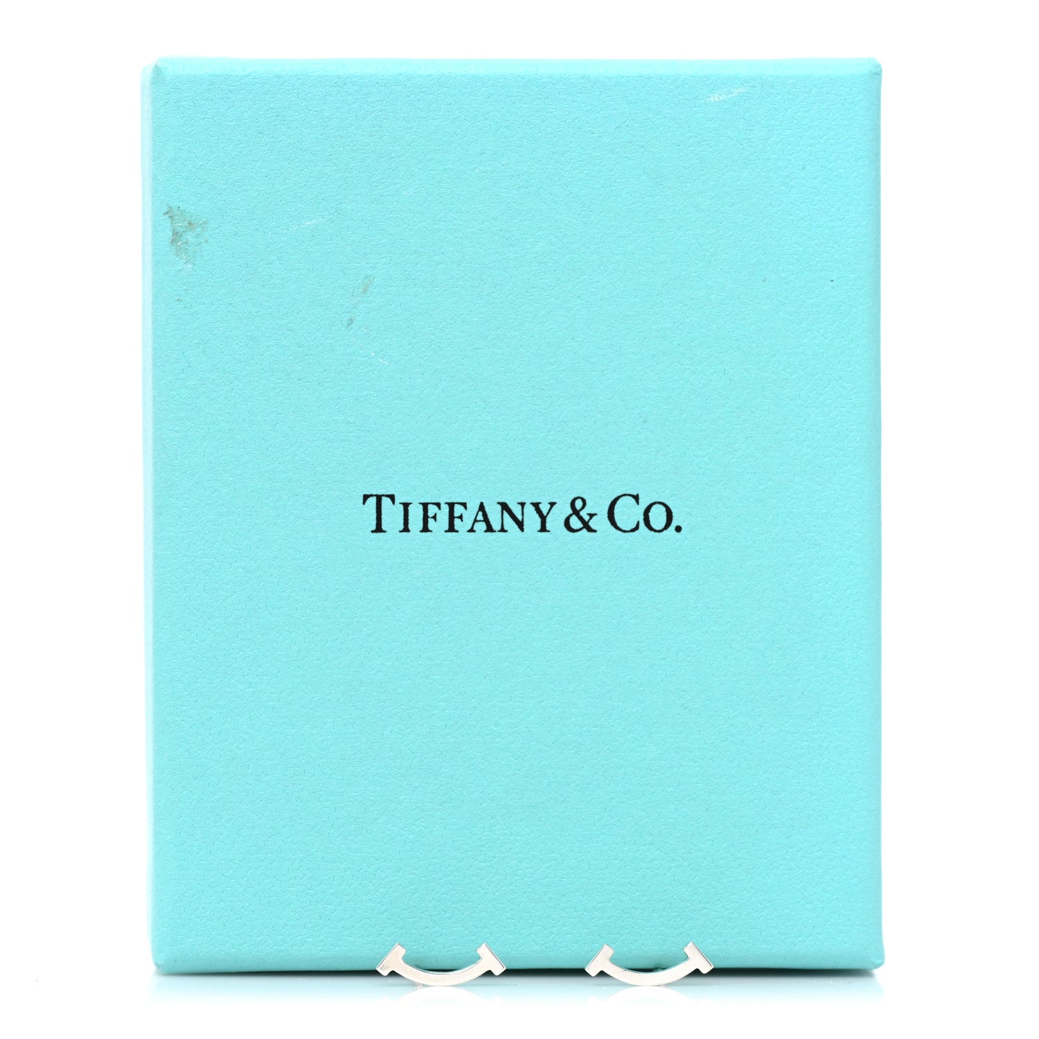 Tiffany Sterling Silver T Smile Stud Earrings 5 of 5