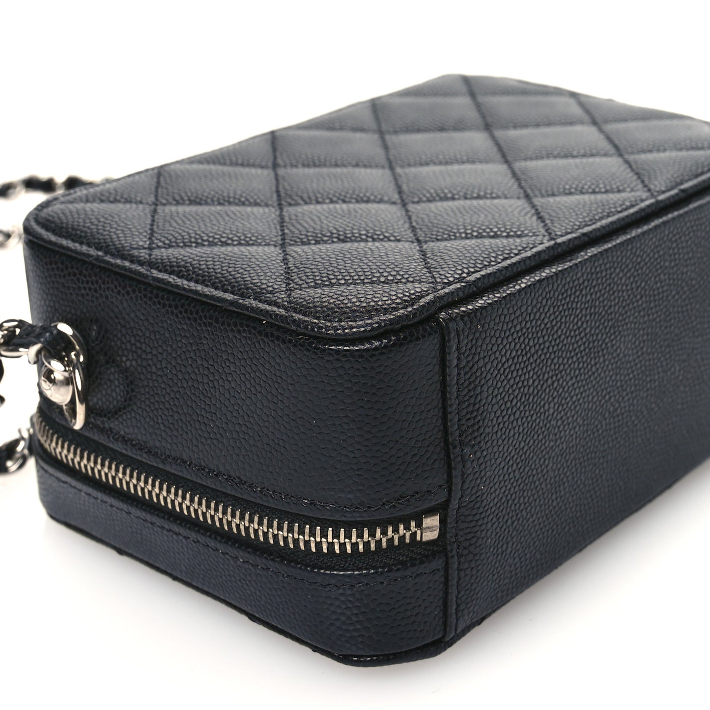 Caviar Quilted Camera Bag Black