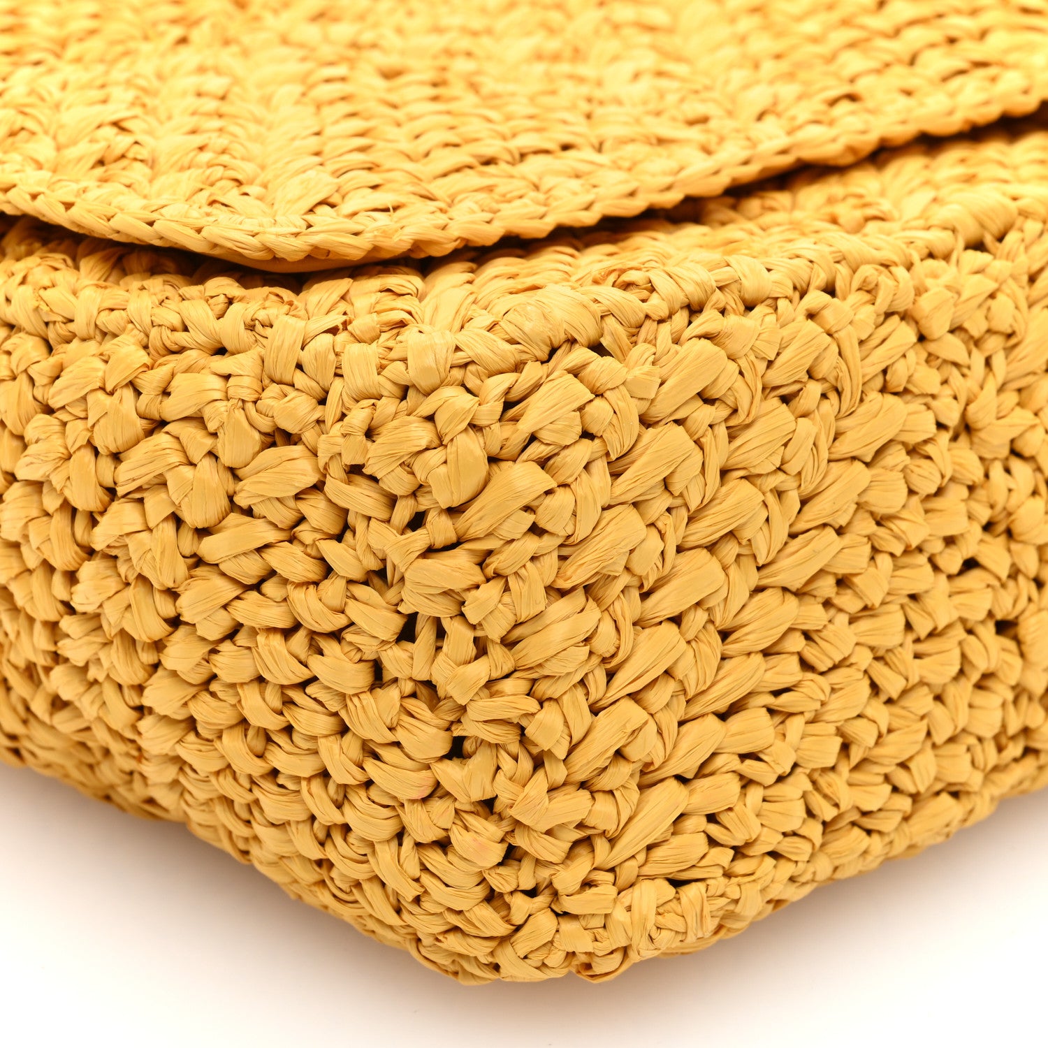 Saint Laurent Raffia Monogram Medium Jamie Yellow 8 of 9