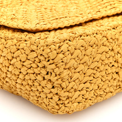 Saint Laurent Raffia Monogram Medium Jamie Yellow 8 of 9