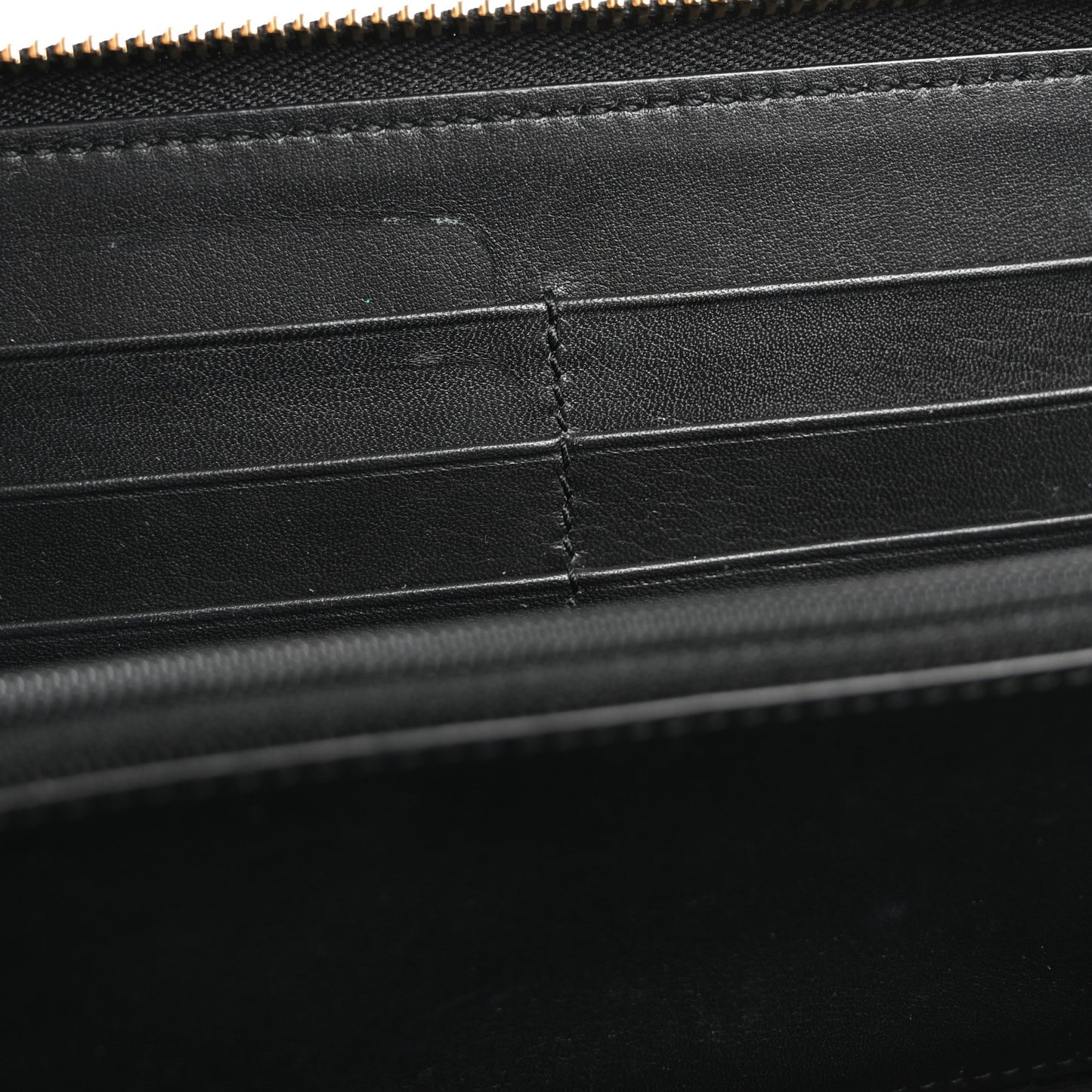 Microguccissima Zip Around Wallet Black
