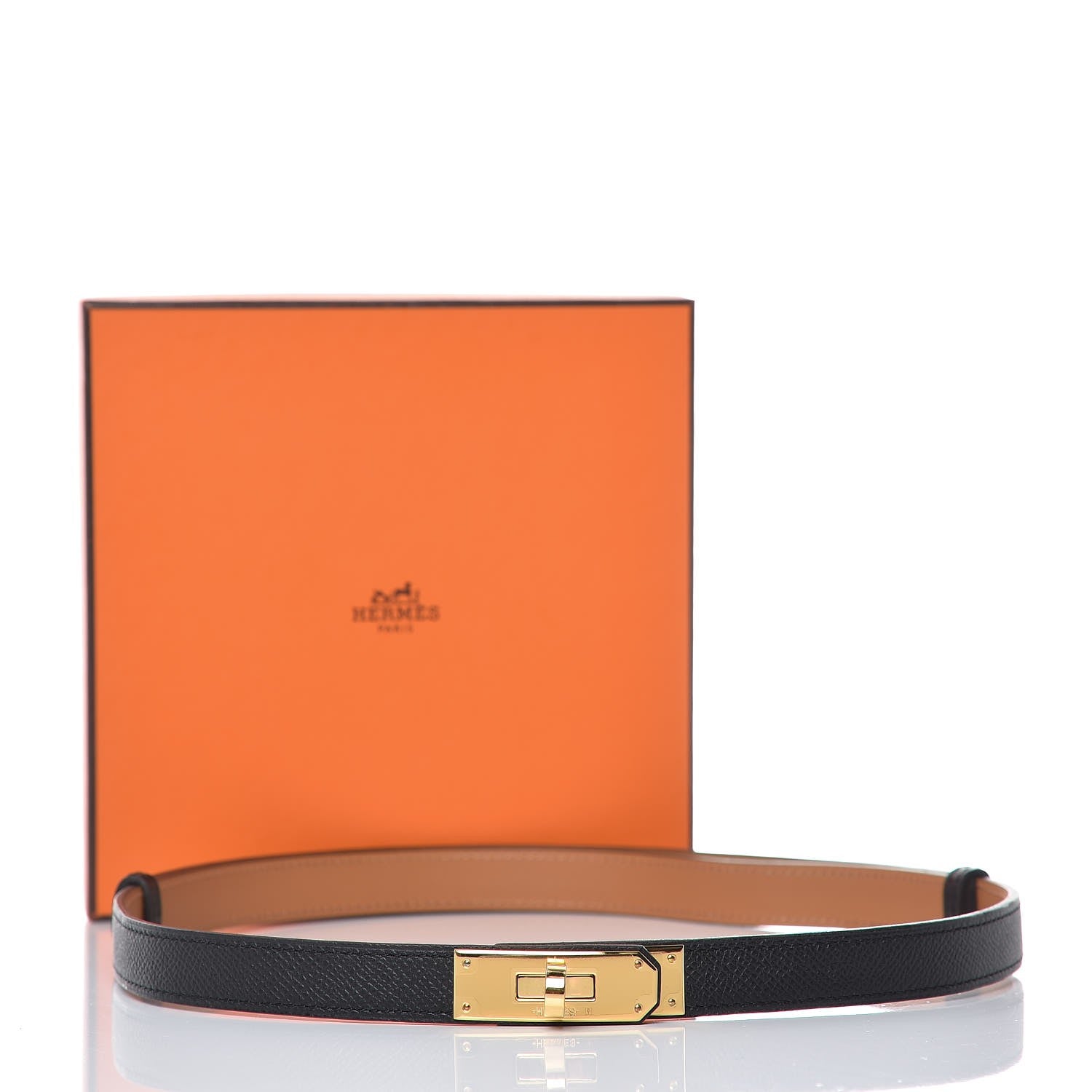 Hermes Epsom Kelly Belt Black 7 of 7