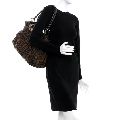 Fendi Zucca Large Chef Shopper Tote Tobacco 2 of 7