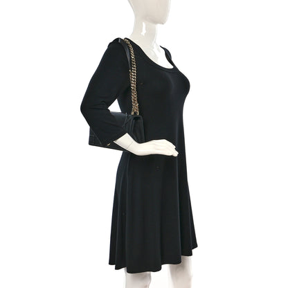 Christian Dior Grained Calfskin Small Diorama Flap Bag Black 2 of 12