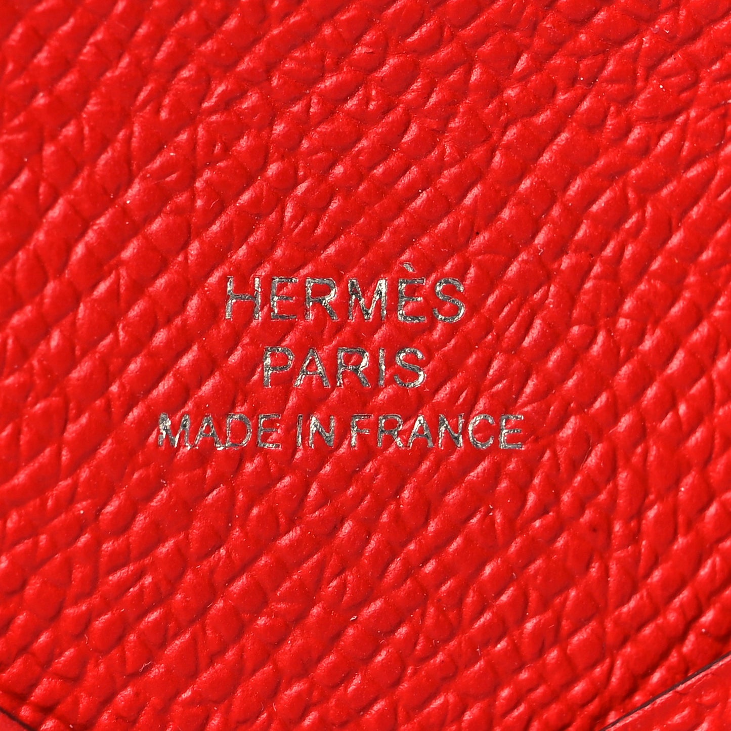 Epsom Calvi Card Case Rouge De Coeur
