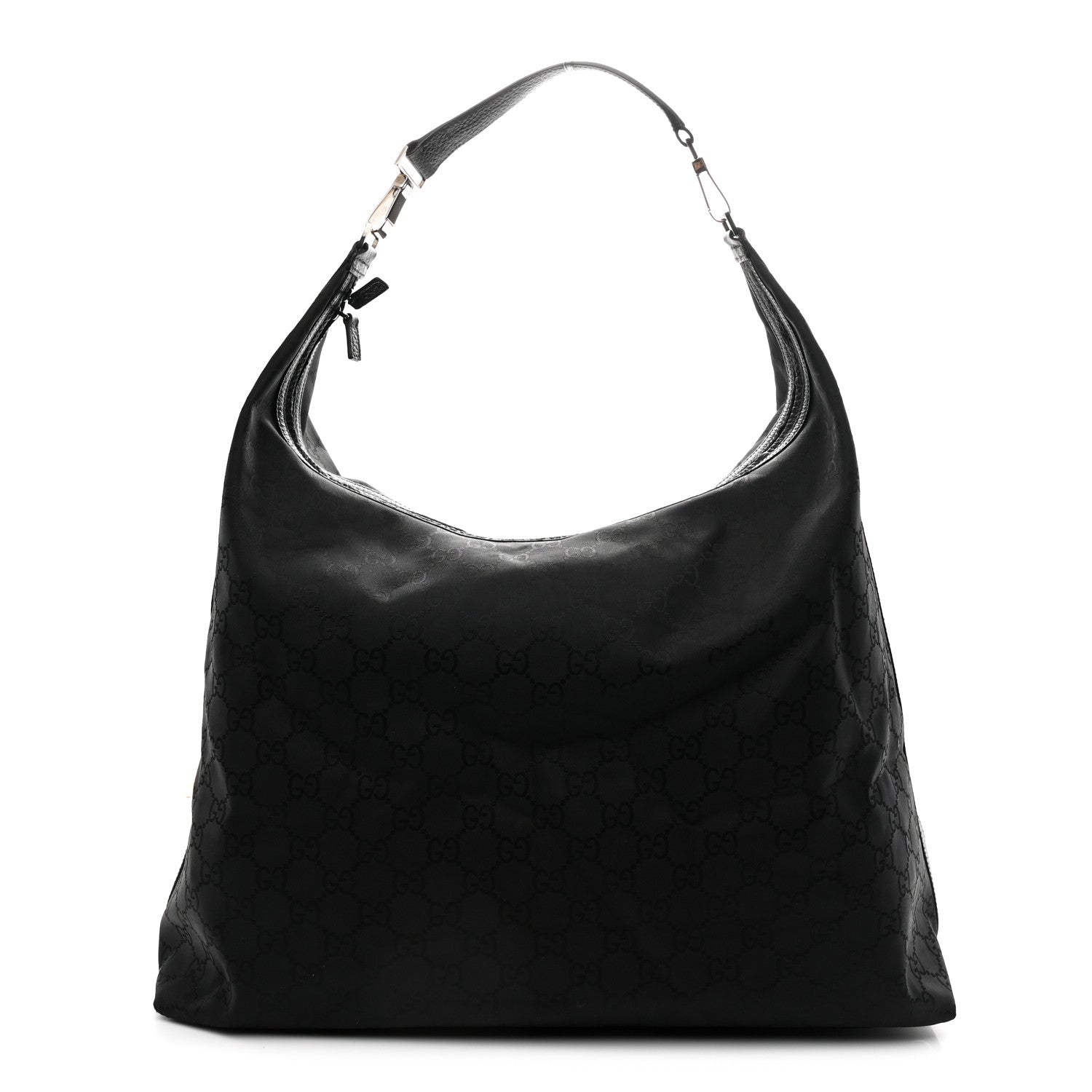 Gucci Nylon Monogram Extra Large Hobo Black 1 of 10