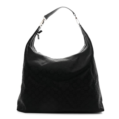 Gucci Nylon Monogram Extra Large Hobo Black 1 of 10