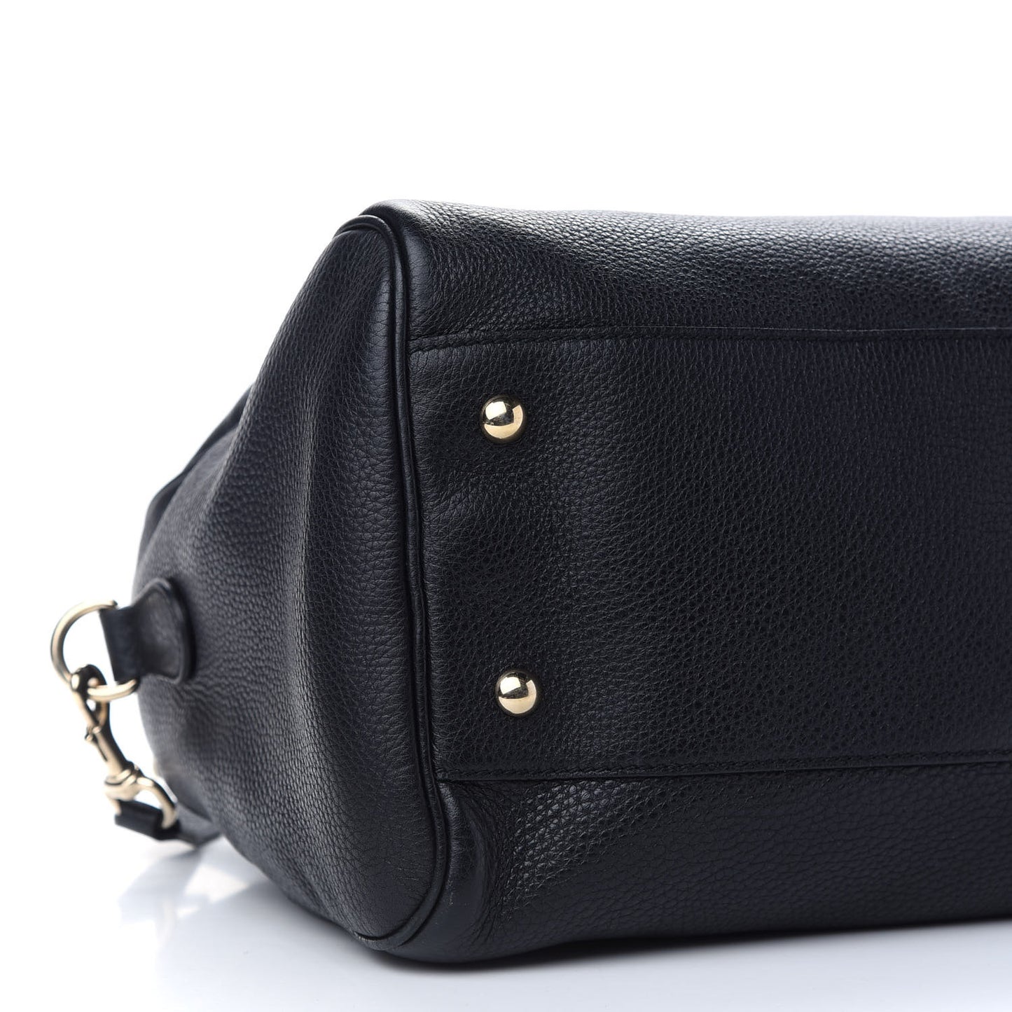 Calfskin Bamboo Medium Shopper Boston Black