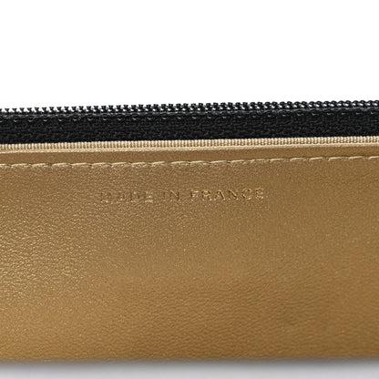 Chanel Lambskin Quilted CC Pearl Crush Wallet on Chain WOC Black 8 of 12