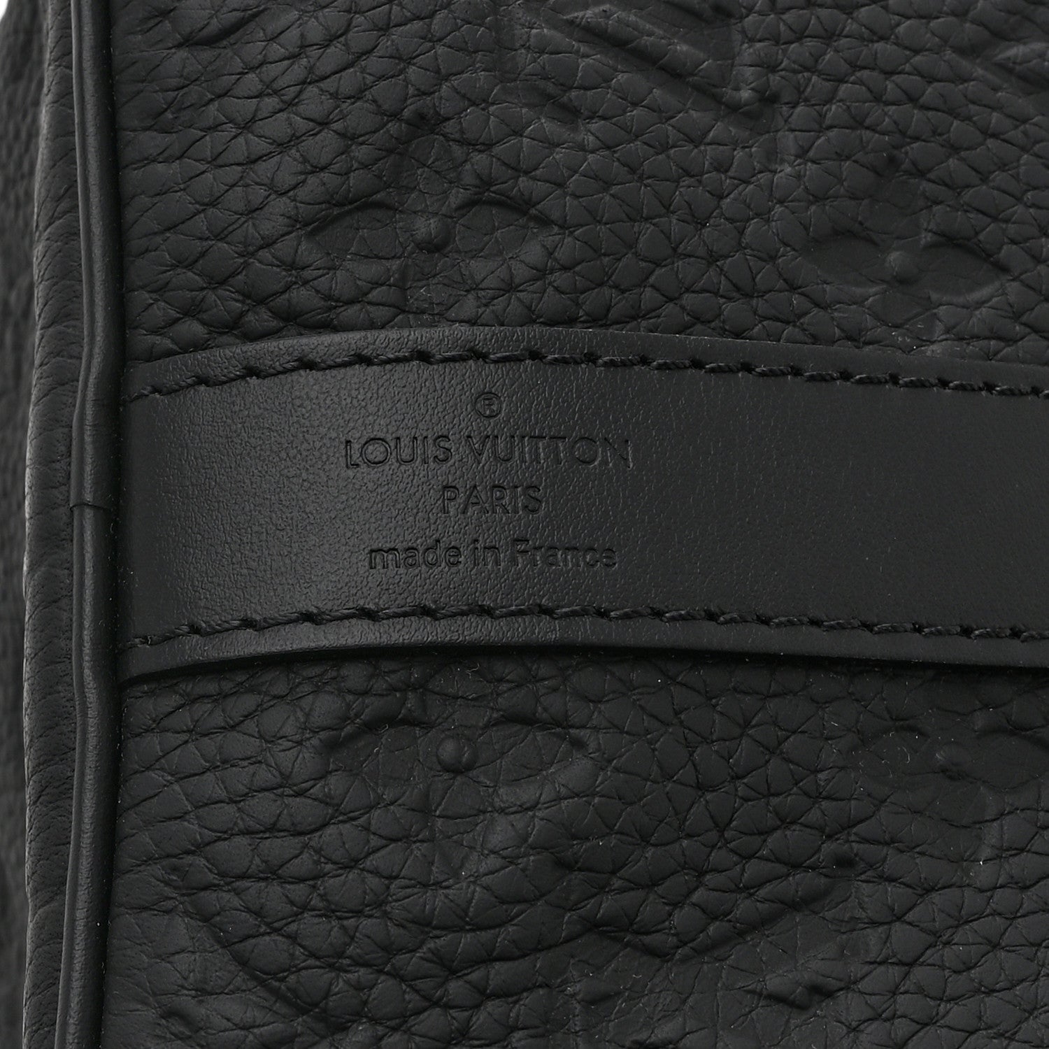 Louis Vuitton Monogram Taurillon Keepall Bandouliere 35 Black 6 of 9