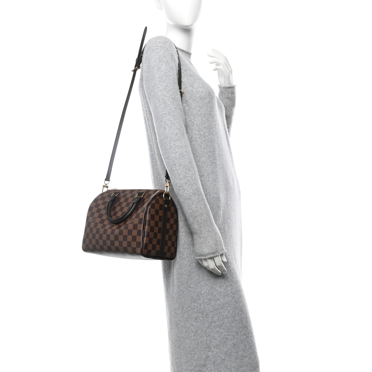 Damier Ebene Speedy Bandouliere 25