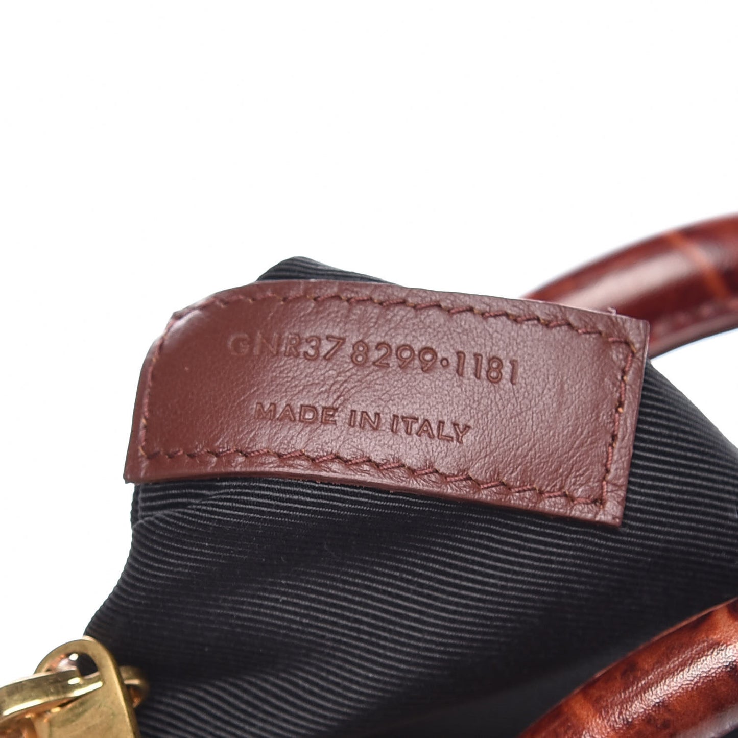 Calfskin Crocodile Embossed Small Sac de Jour Dark Blood
