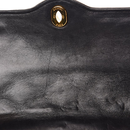 Chanel Lambskin Quilted Medium Double Flap Bag Black 11 of 19