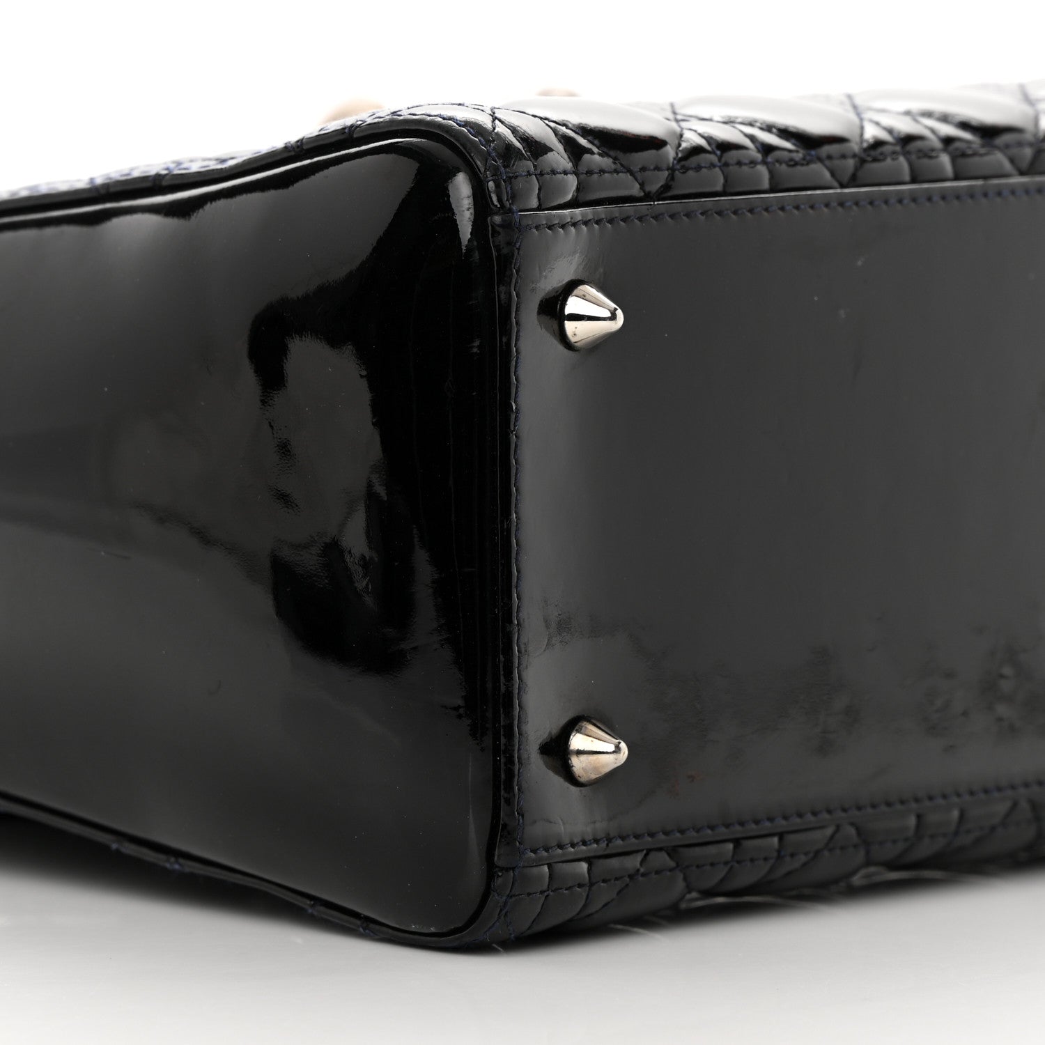 Christian Dior Patent Cannage Medium Lady Dior Black 9 of 12
