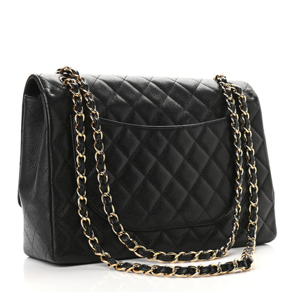 Chanel Caviar Quilted Maxi Single Flap Black 2 of 8