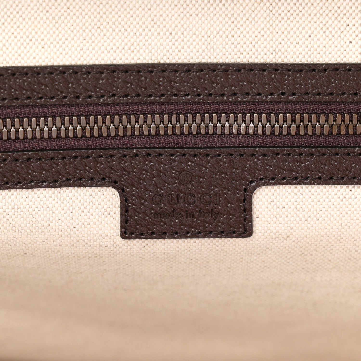 Gucci Suede Jumbo GG Debossed Textured Dollar Calfskin Savoy Travel Bag Wood Brown Chocolate 5 of 9