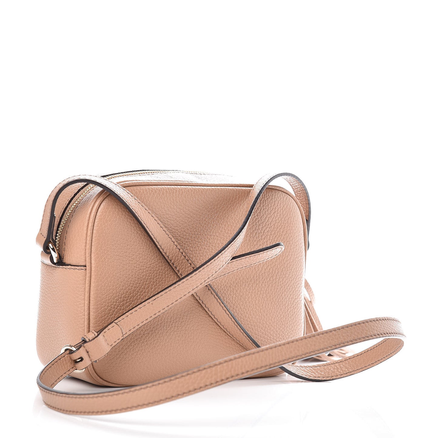 Pebbled Calfskin Small Soho Disco Bag Camelia