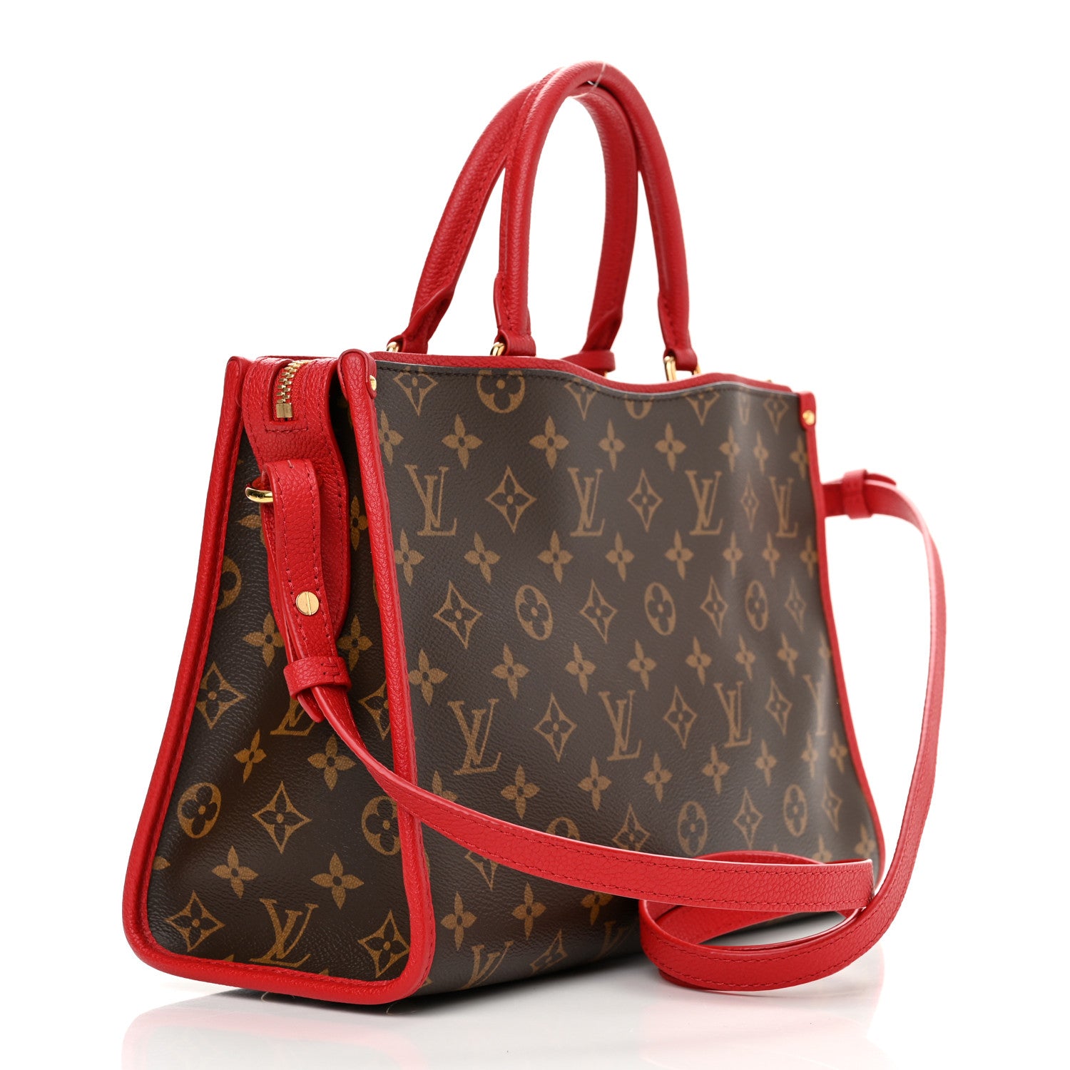 Louis Vuitton Monogram Popincourt PM Red 3 of 9