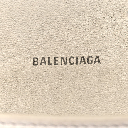 Balenciaga Smooth Calfskin Graffiti Hourglass Top Handle Bag XS White Black 6 of 15