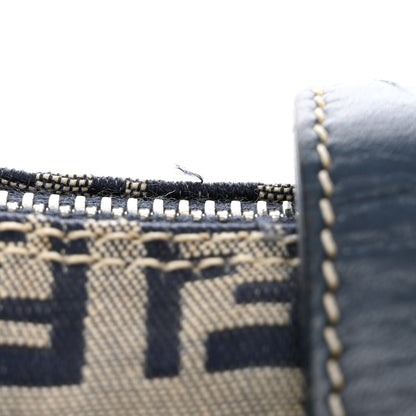 Fendi Zucchino Half Moon Baguette Navy Blue 11 of 11