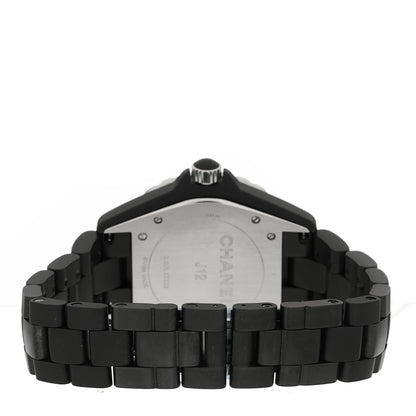 Chanel Stainless Steel Matte Ceramic 41mm J12 Automatic Watch Black 3 of 5