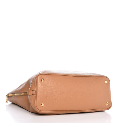 Prada Vitello Daino Side Zip Tote Naturale 5 of 9