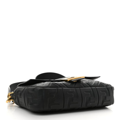 Fendi Nappa FF 1974 Embossed Baguette Black 4 of 12