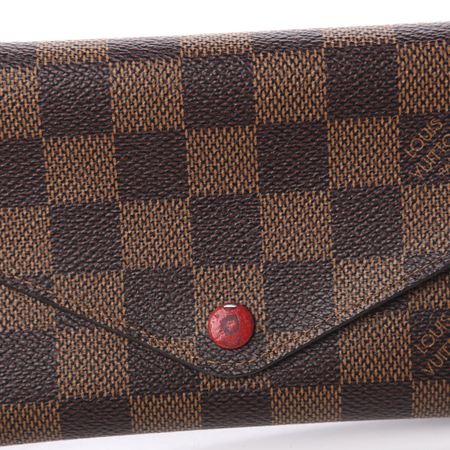 Damier Ebene Josephine Wallet Red
