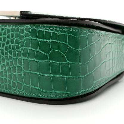Louis Vuitton Shiny Alligator Vivienne NM Green 9 of 11