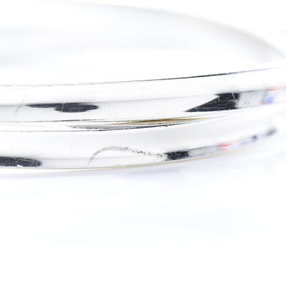 Tiffany Sterling Silver 1837 Interlocking Bangle Bracelet 6 of 8
