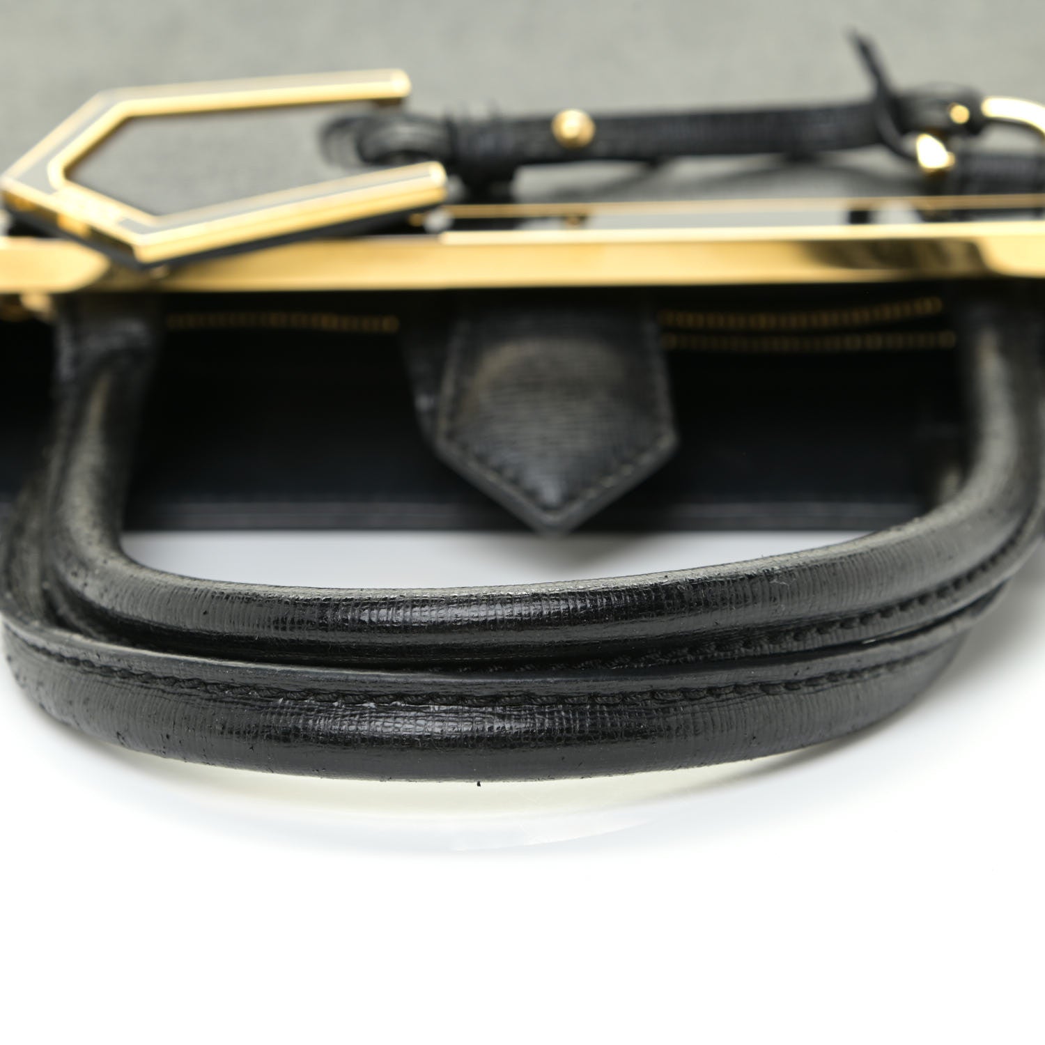 Fendi Vitello Elite Petite 2Jours Tote Black 17 of 19