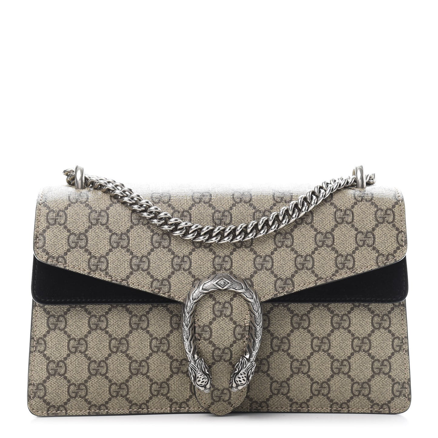 GG Supreme Monogram Small Dionysus Shoulder Bag Black