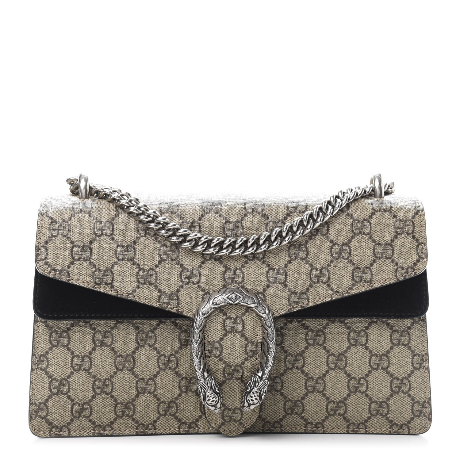 Gucci GG Supreme Monogram Small Dionysus Shoulder Bag Black 1 of 13