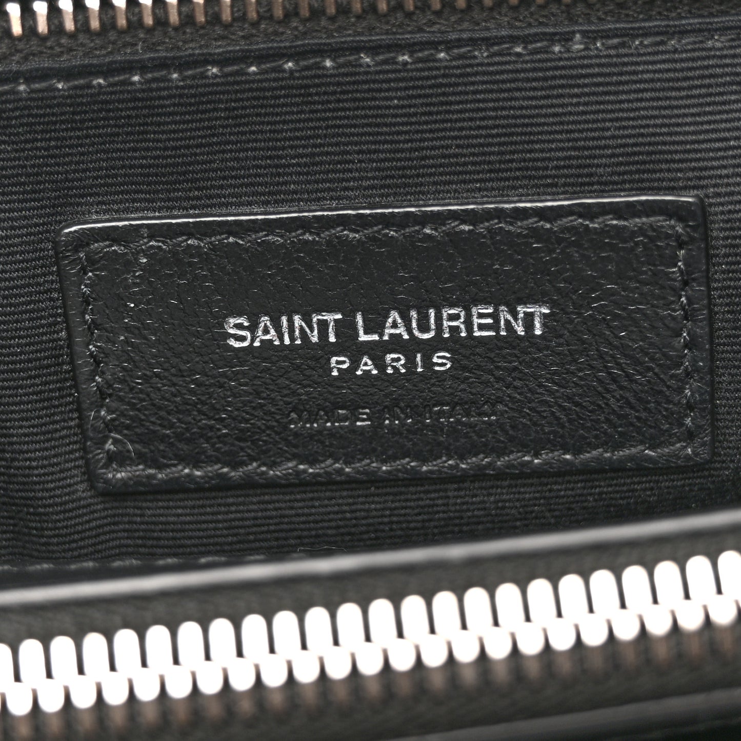 Calfskin Y Quilted Monogram Medium Loulou Chain Satchel Black