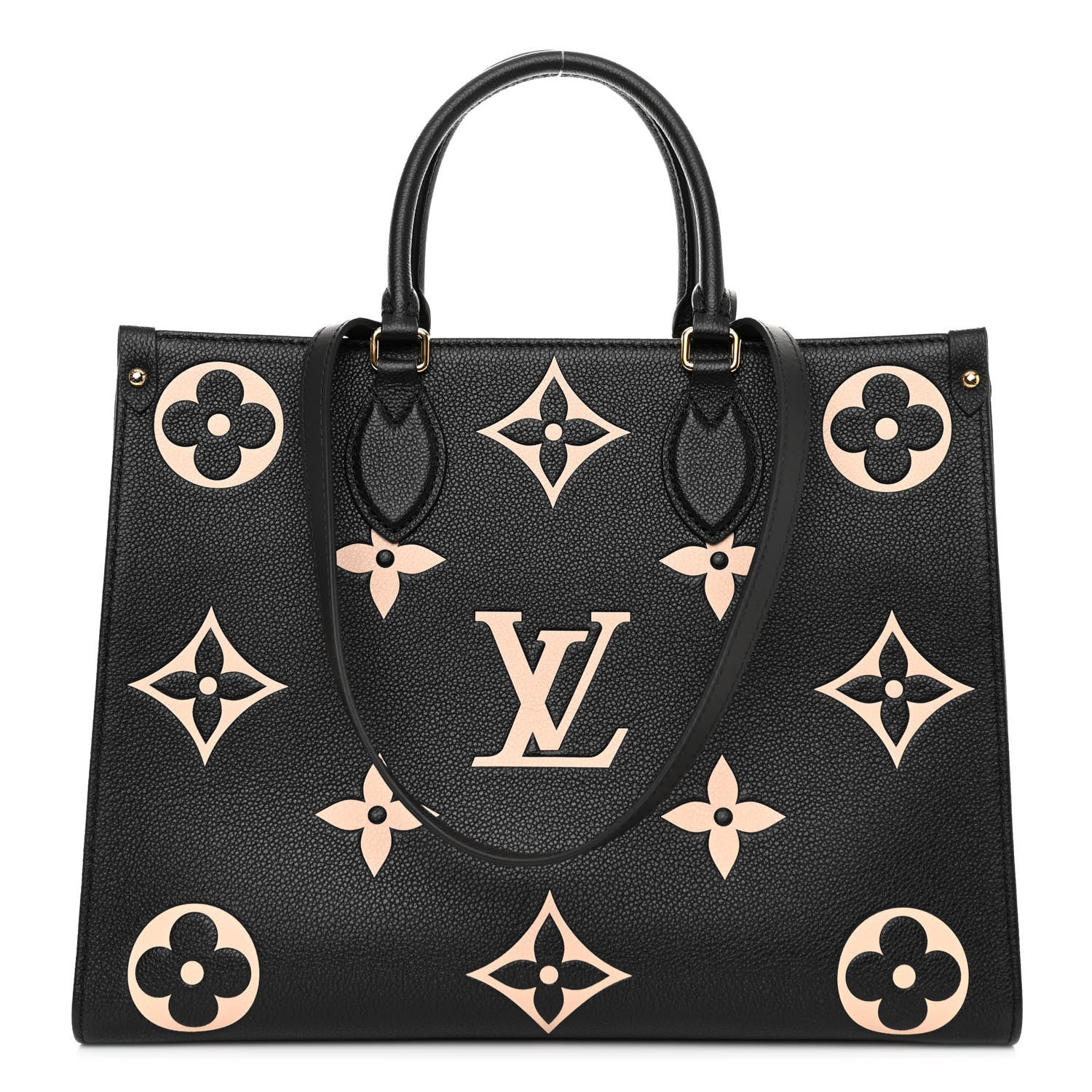 Louis Vuitton Empreinte Monogram Giant Onthego MM Black Beige 1 of 10