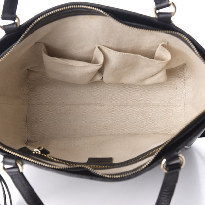 Gucci Pebbled Calfskin Small Soho Top Handle Bag Black 4 of 9