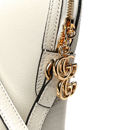 Gucci Textured Dollar Calfskin Web Small Ophidia Dome Shoulder Bag Mystic White 9 of 11