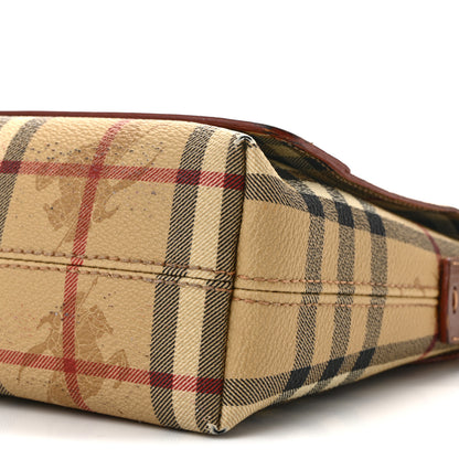 Burberry Haymarket Check Shoulder Bag Brown 10 of 16