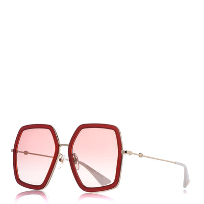 Gucci Acetate Oversize Square Frame GG0106S Red 1 of 7
