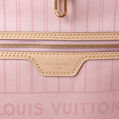Louis Vuitton Damier Azur Neo Neverfull MM Rose Ballerine 8 of 11