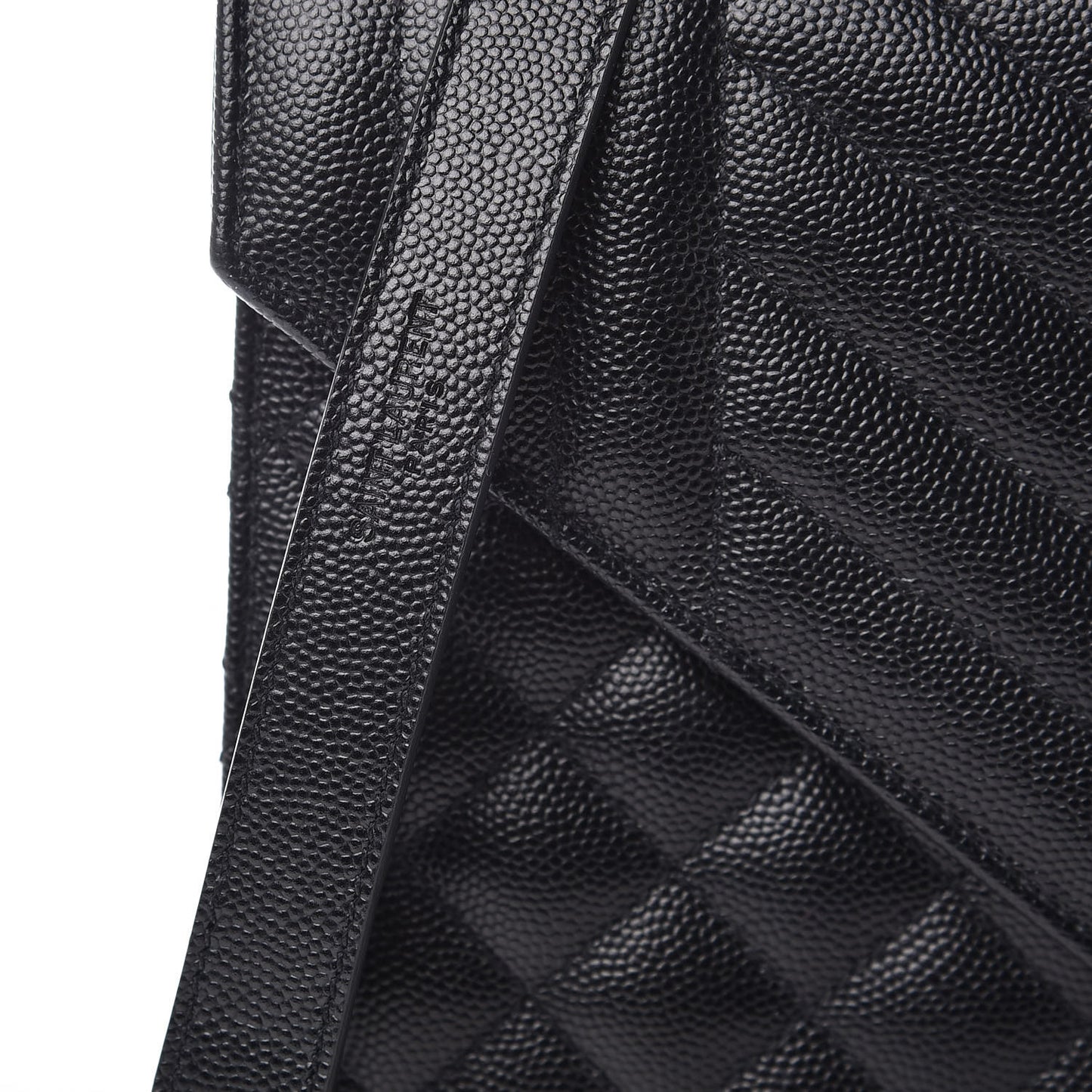 Grain De Poudre Textured Mixed Matelasse Triquilt Medium Monogram Satchel Black