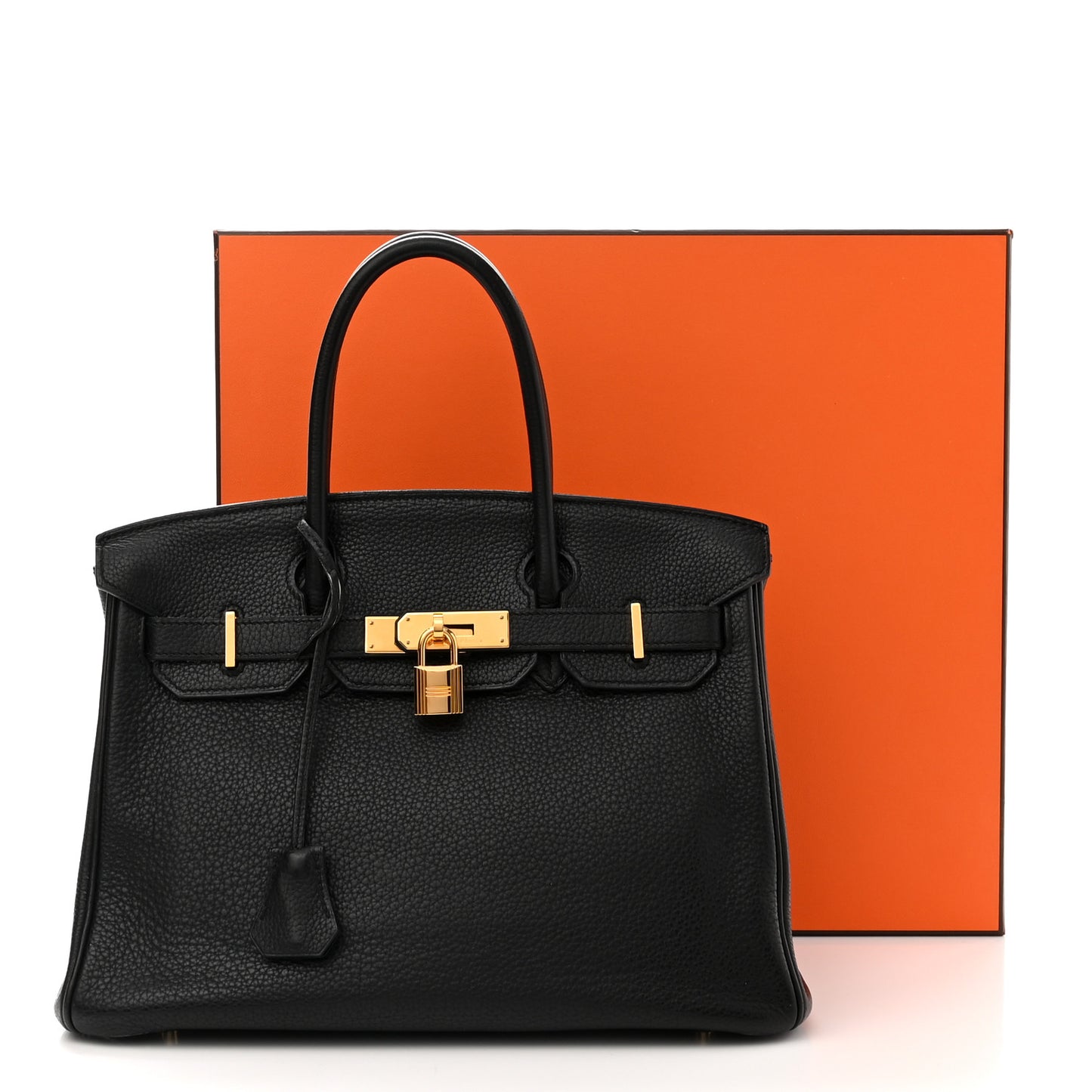 Taurillon Clemence Birkin 30 Black