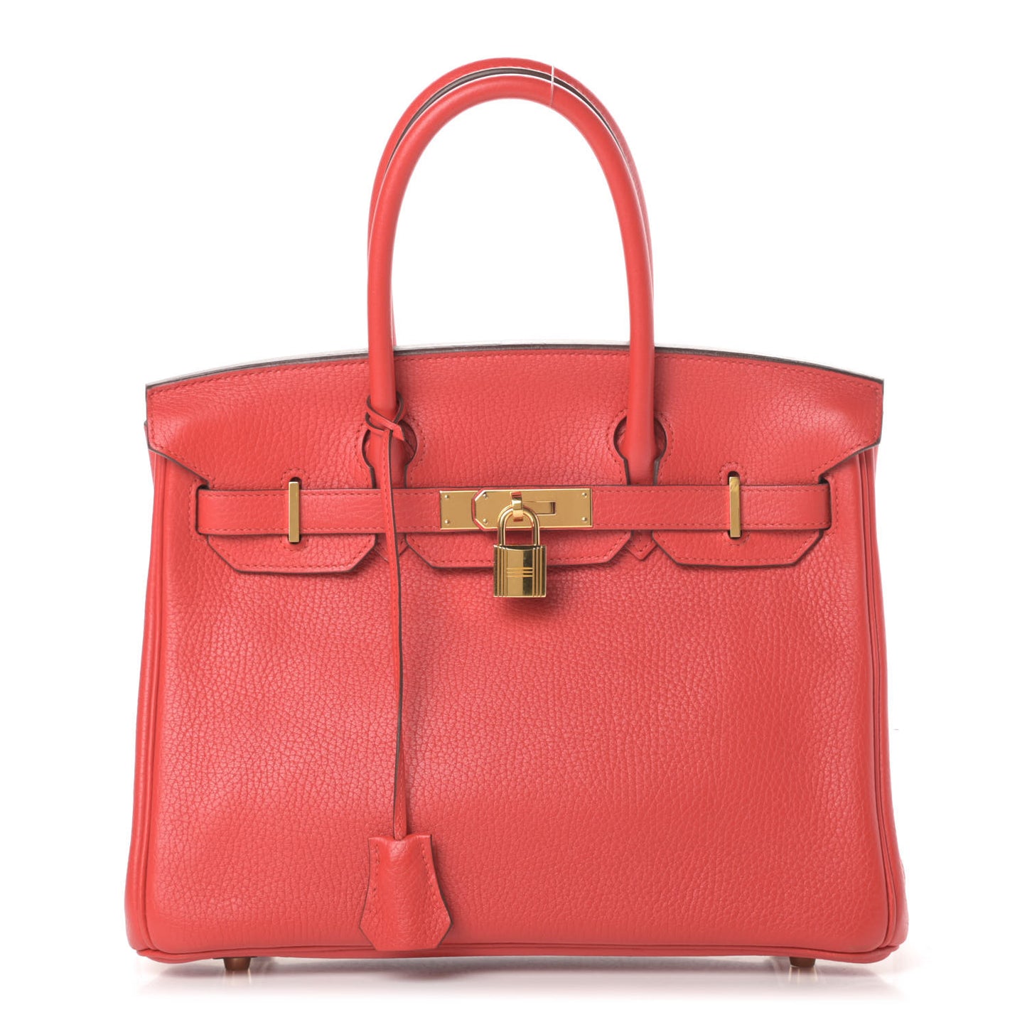 Taurillon Clemence Birkin 30 Rouge Tomate