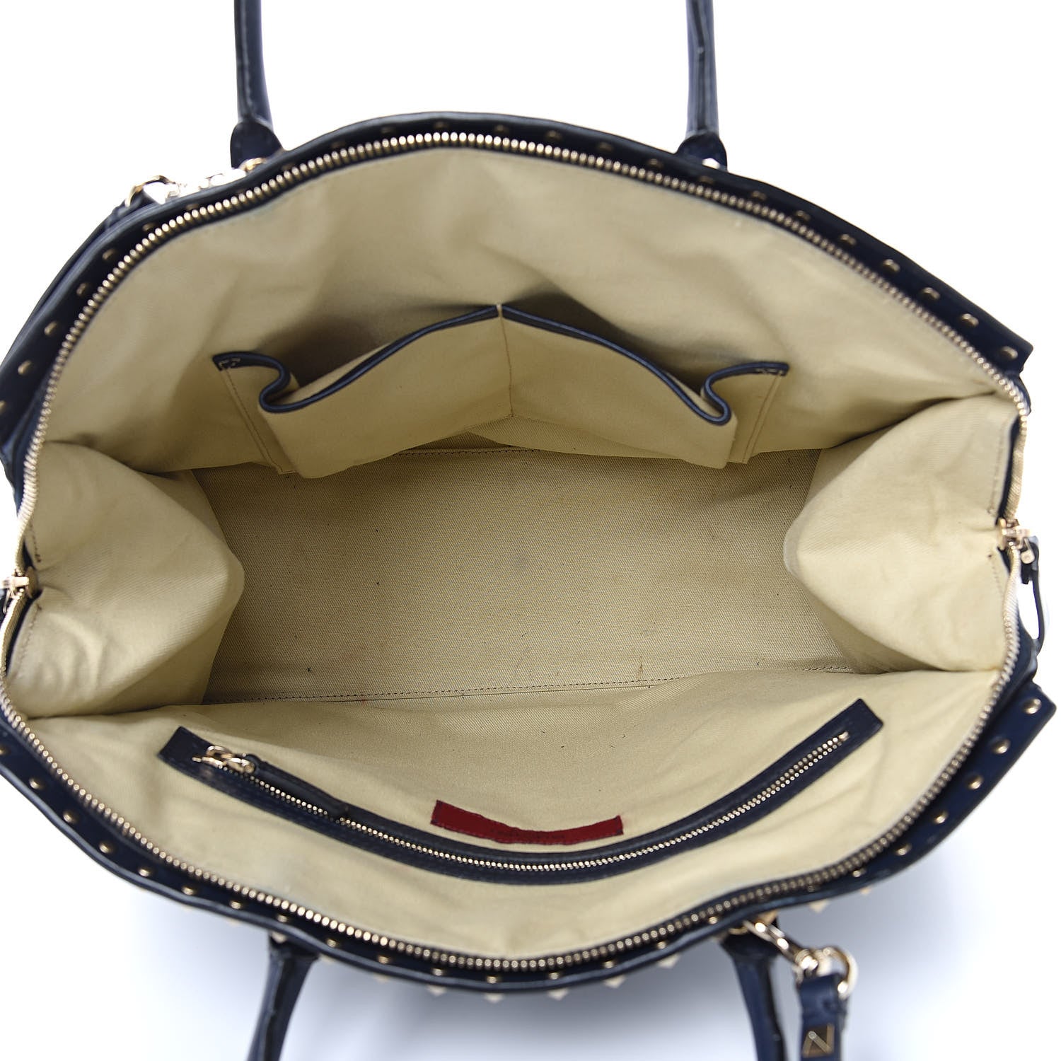 Valentino Garavani Vitello Rockstud Dome Shopper Marine 5 of 19