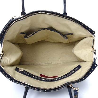 Valentino Garavani Vitello Rockstud Dome Shopper Marine 5 of 19