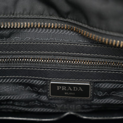 Prada Tessuto Nylon Saffiano Tote Black 10 of 10