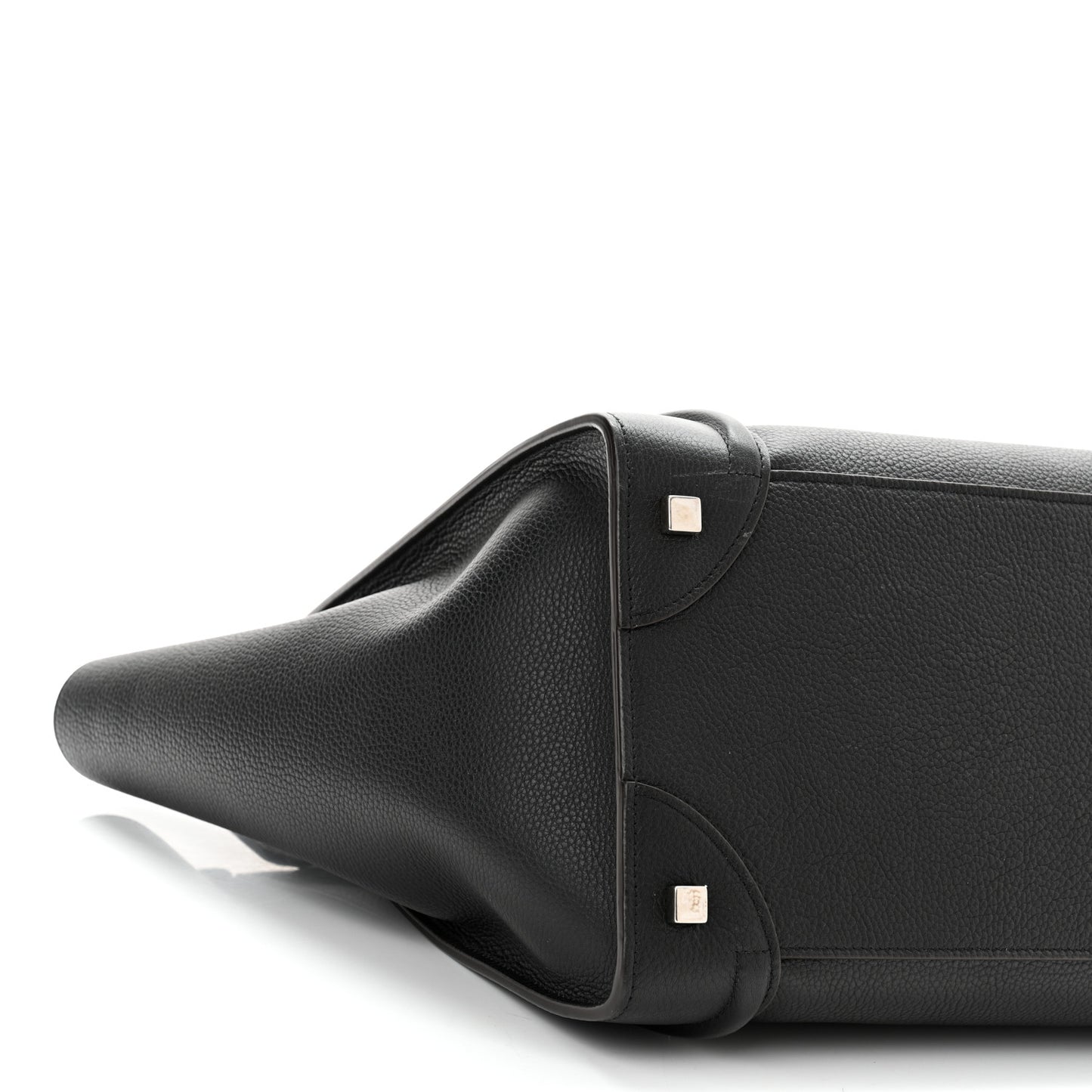 Drummed Calfskin Mini Luggage Black