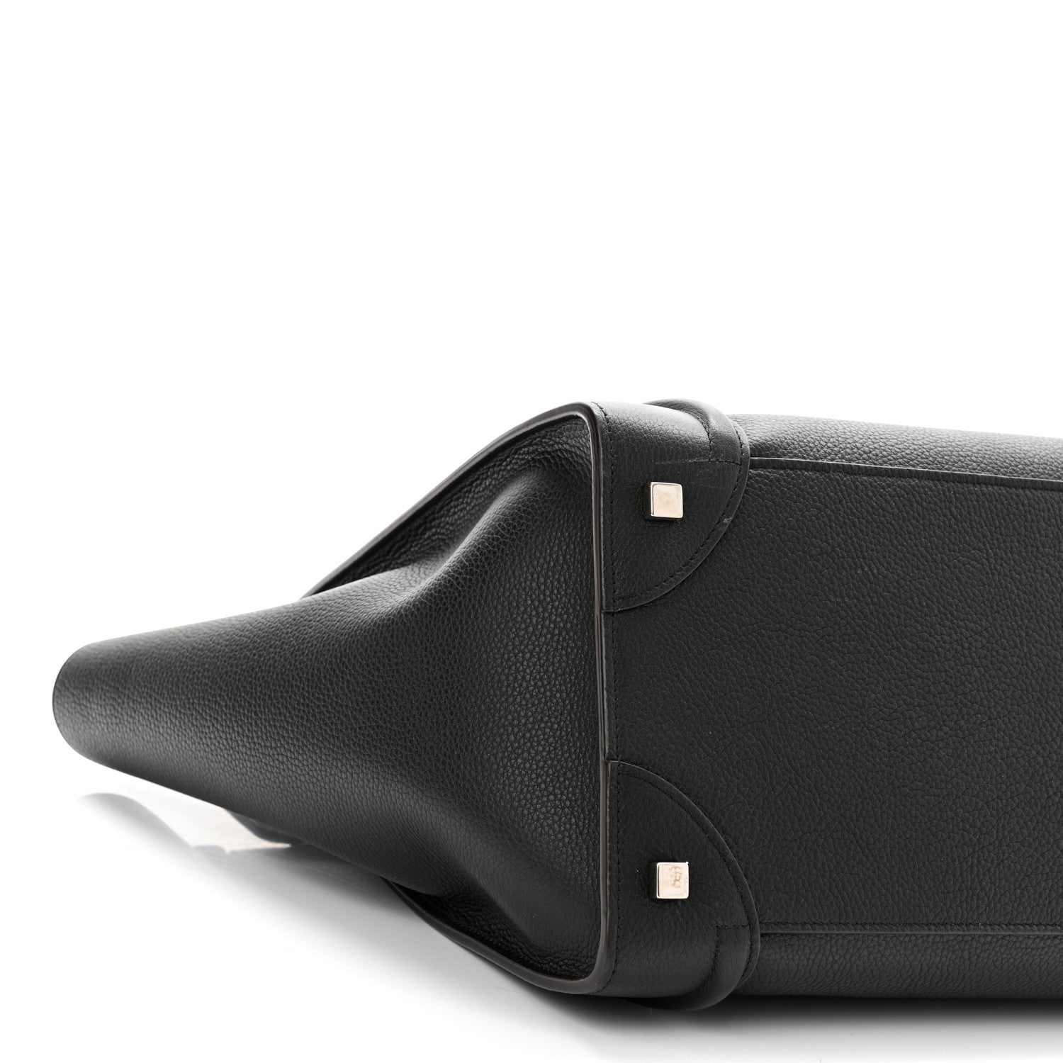 Celine Drummed Calfskin Mini Luggage Black 9 of 10